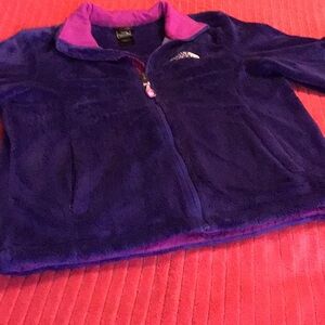The North Face Purple Fleece Jacket size S/P Ladies